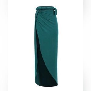Laina Rauma Wrap Skirt Warm Hunter Green